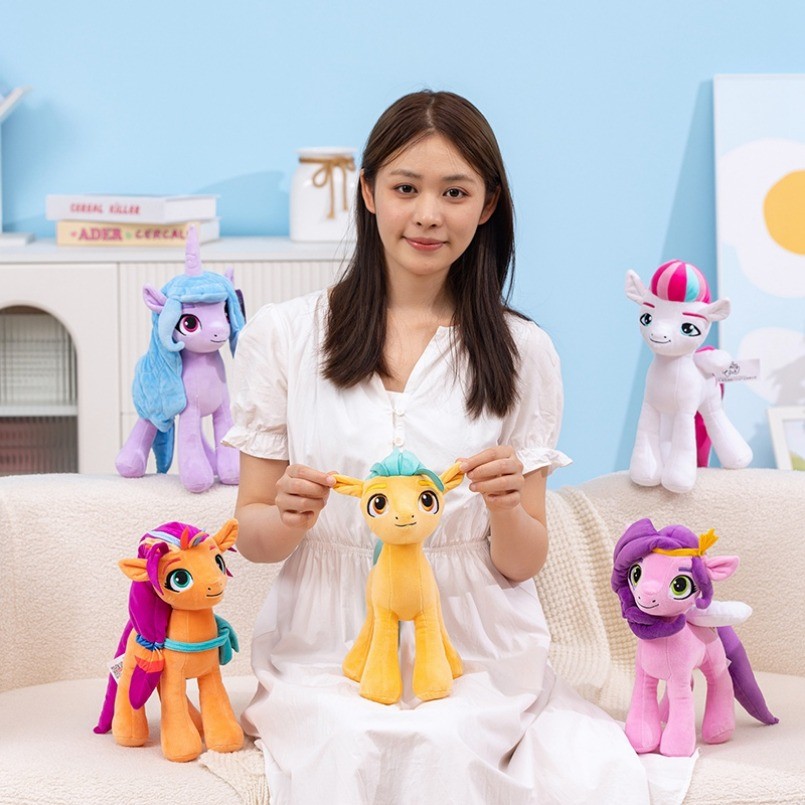 30 ซม.ตุ๊กตาของเล่น My Little Pony Hitch Trailblazer Sunny Starscout Izzy Moonbow Zipp Storm Pipp กล