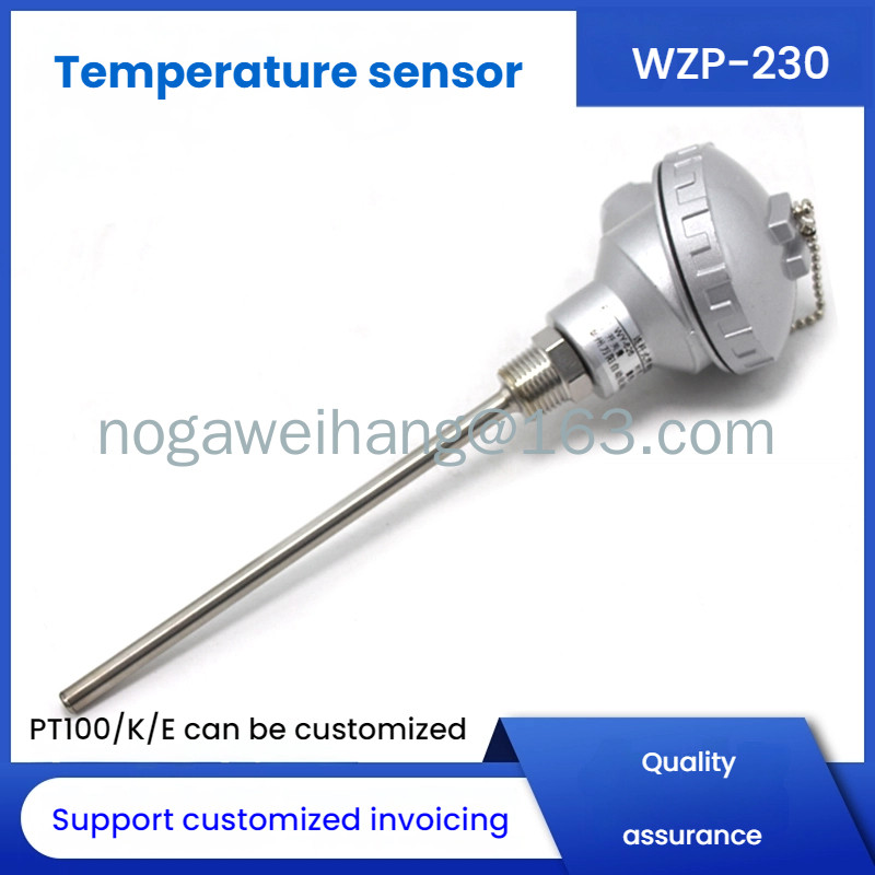 PT100 เซ็นเซอร์อุณหภูมิเทอร์โมคัปเปิลทนความร้อน WZP-230 4-20ma/0-10V