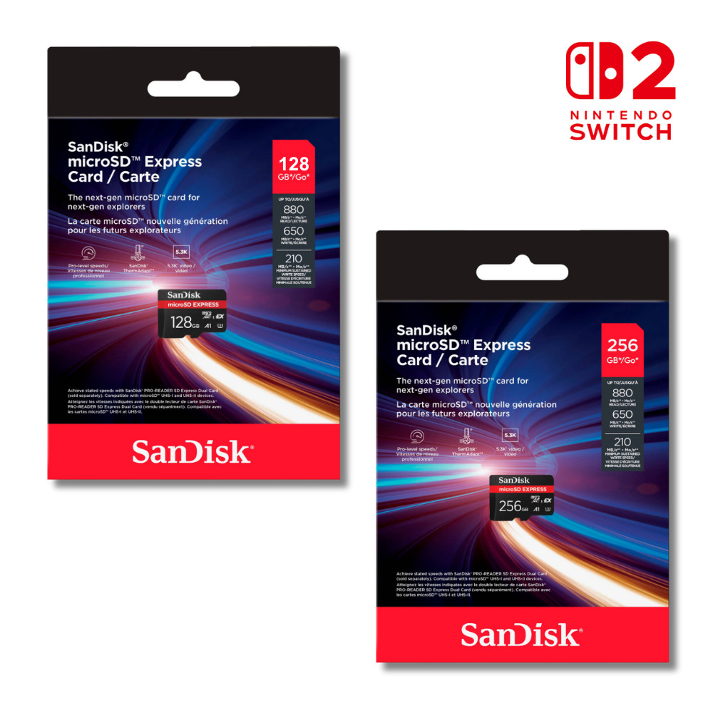 SANDISK microSD card Express 256/128GB (880MB)UHS-I U3 A1 SDcard แท้ Memory card Nintendoswitch2 เมม