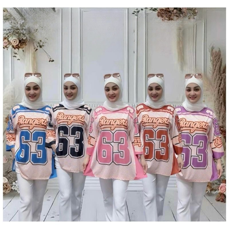 เสื้อยืด BAGGY 5D " SPORT 63 " . MATRIAL LYCRA MIX POLYESTER BY SHOP QQ