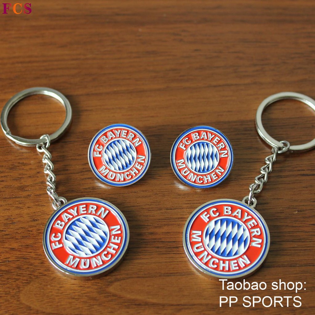 BAYERN Munich BAYERN FC BAYERN แฟนฟุตบอล สินค้า ทีมป้าย เข็มกลัด พวงกุญแจ เครื่องประดับ