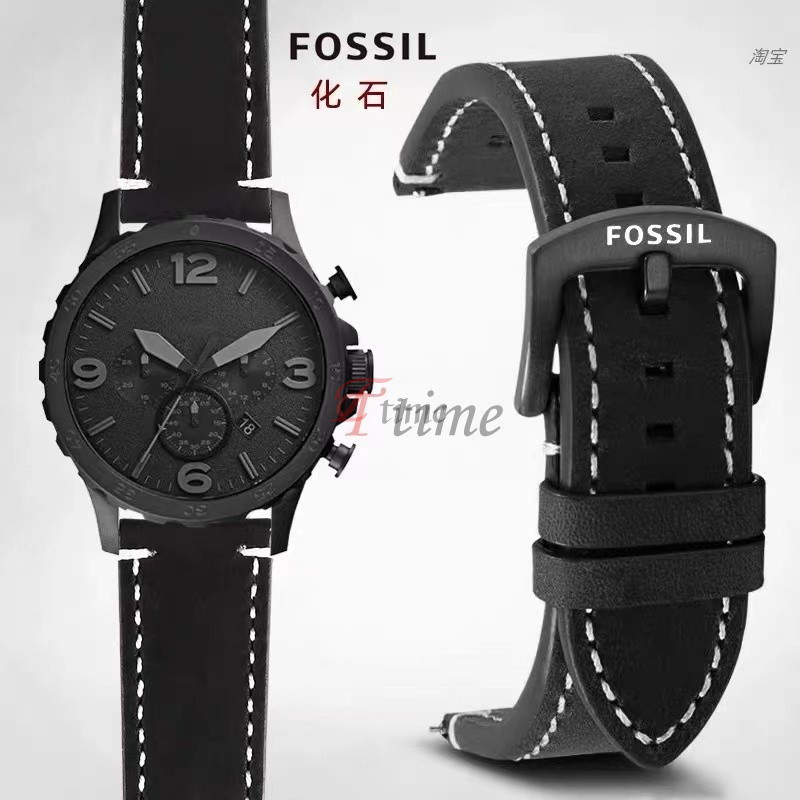 สายนาฬิกาข้อมือ หนังวัวแท้ เนื้อแมตต์ ปลดเร็ว 18/20 มม. 22 มม. 24 มม. สําหรับ Fossil FS4656 FS4682 FS5586 Fs5436