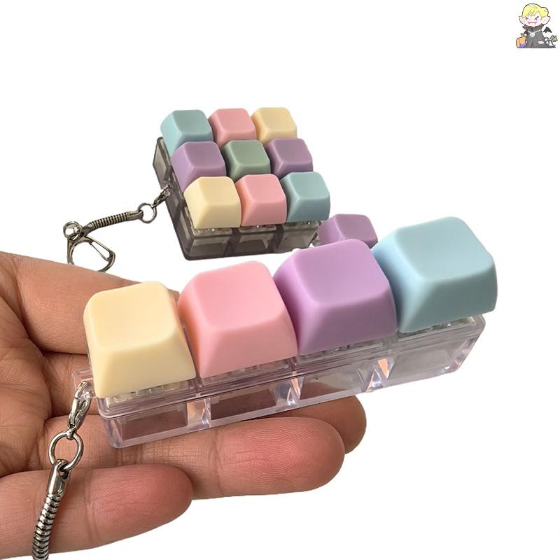 [คลา] 1/4/5/9 คีย์คีย์บอร์ดแบบกลไกแกนทดสอบปุ่มปุ่มกดพวงกุญแจแป้นพิมพ์พวงกุญแจนิ้วแป้นพิมพ์หมวก [ไทย] - รูปที่ 7