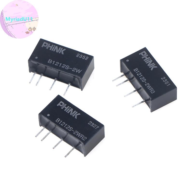 MyriadU B1212S-2W B1212S-2WR2/R3 12V ถึง 12V - โมดูลแยกวงจรสั้นป้องกันอุปกรณ์เสริมอิเล็กทรอนิกส์ TH