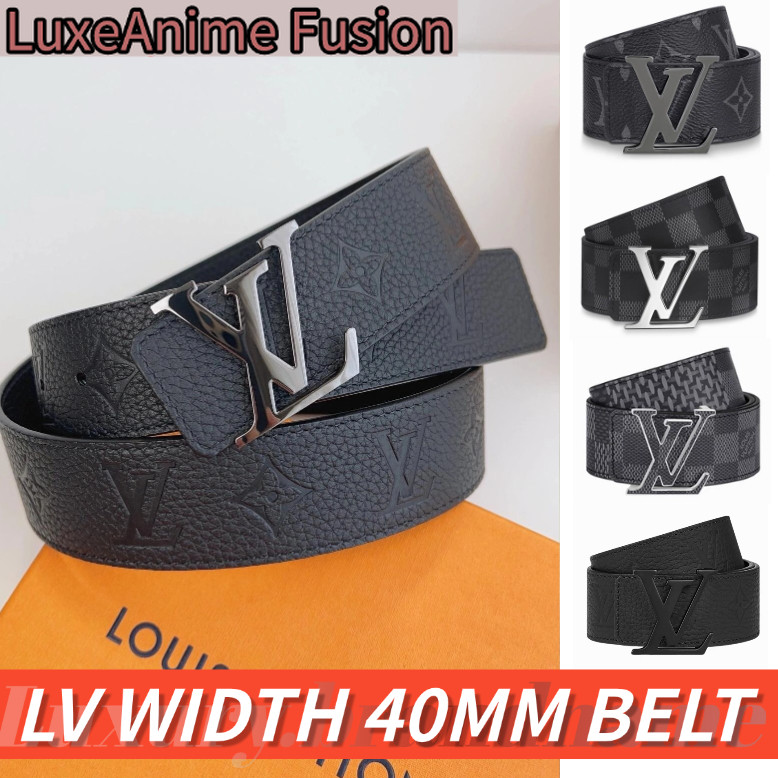 หลุยส์วิตตอง LV LOUIS VUITTON WIDTH 40MM Men's Beltเข็มขัดกลับด้านได้ เข็มขัดผู้ชาย