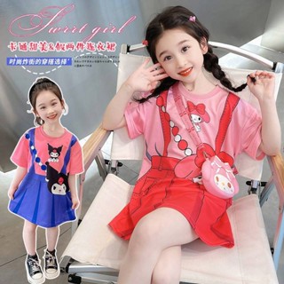 2025 ชุดเสื้อยืดเจ้าหญิงการ์ตูนสาวใหม่สําหรับเด็กอายุ 1-9 ปี…