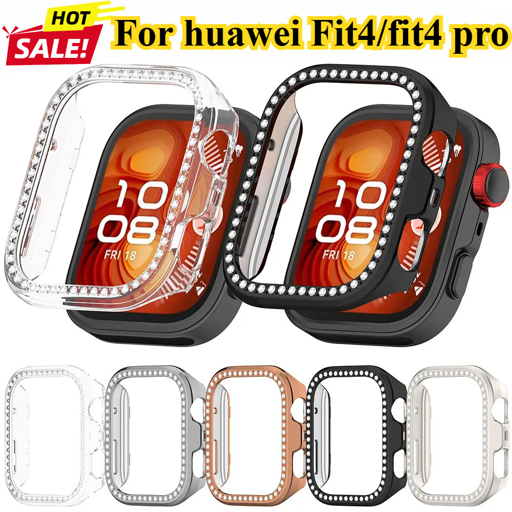 สําหรับ Huawei Watch fit4/4 Pro Case Diamond Bumper Screen Protector Case