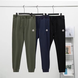 1M13 Moncler Mengjia Terry mens sweatpants M home slimming skinny pants sports casual pants zipper pocket original quality