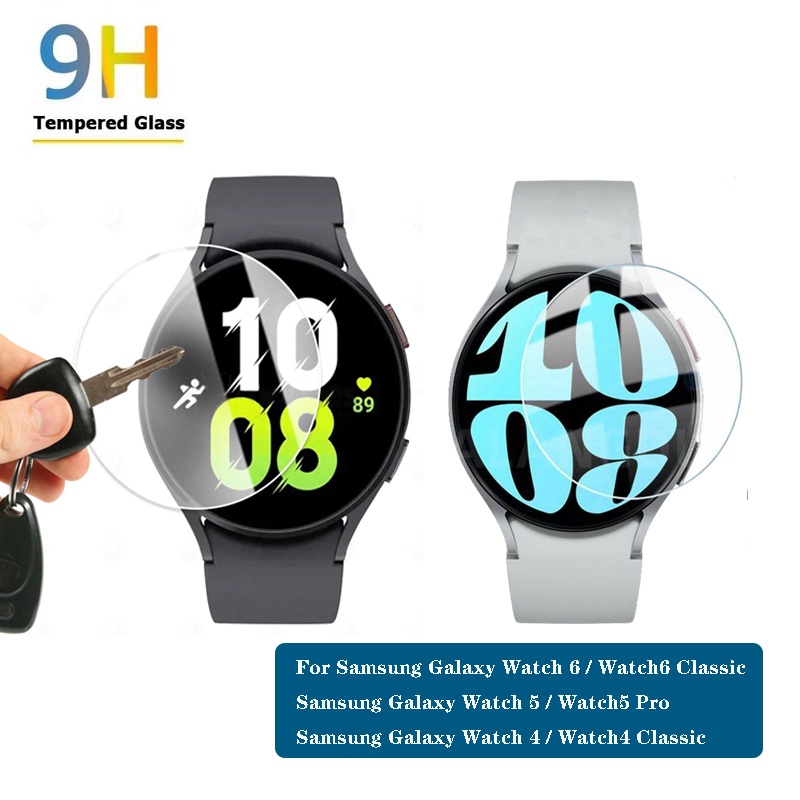 ฟิล์มกระจกนิรภัยกันรอย 2.5D สําหรับ Samsung Galaxy Watch4/Watch5/Watch6/Watch6 Classic/Watch FE ขนาด 40/44/43/47 มม.