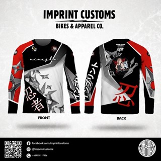 เสื้อกีฬาแขนยาว ลาย ninejha by imprint customs 3d สําหรับขี่จักรยาน ไซซ์ xxs-6xl