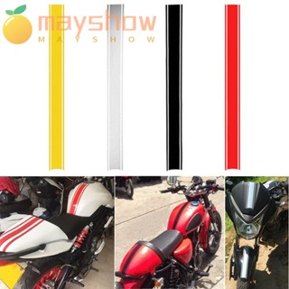 Mayshow สติกเกอร์ไวนิล ลายขวาง 50 ซม. แฟชั่น สําหรับติดตกแต่งรถจักรยานยนต์ Cafe Racer