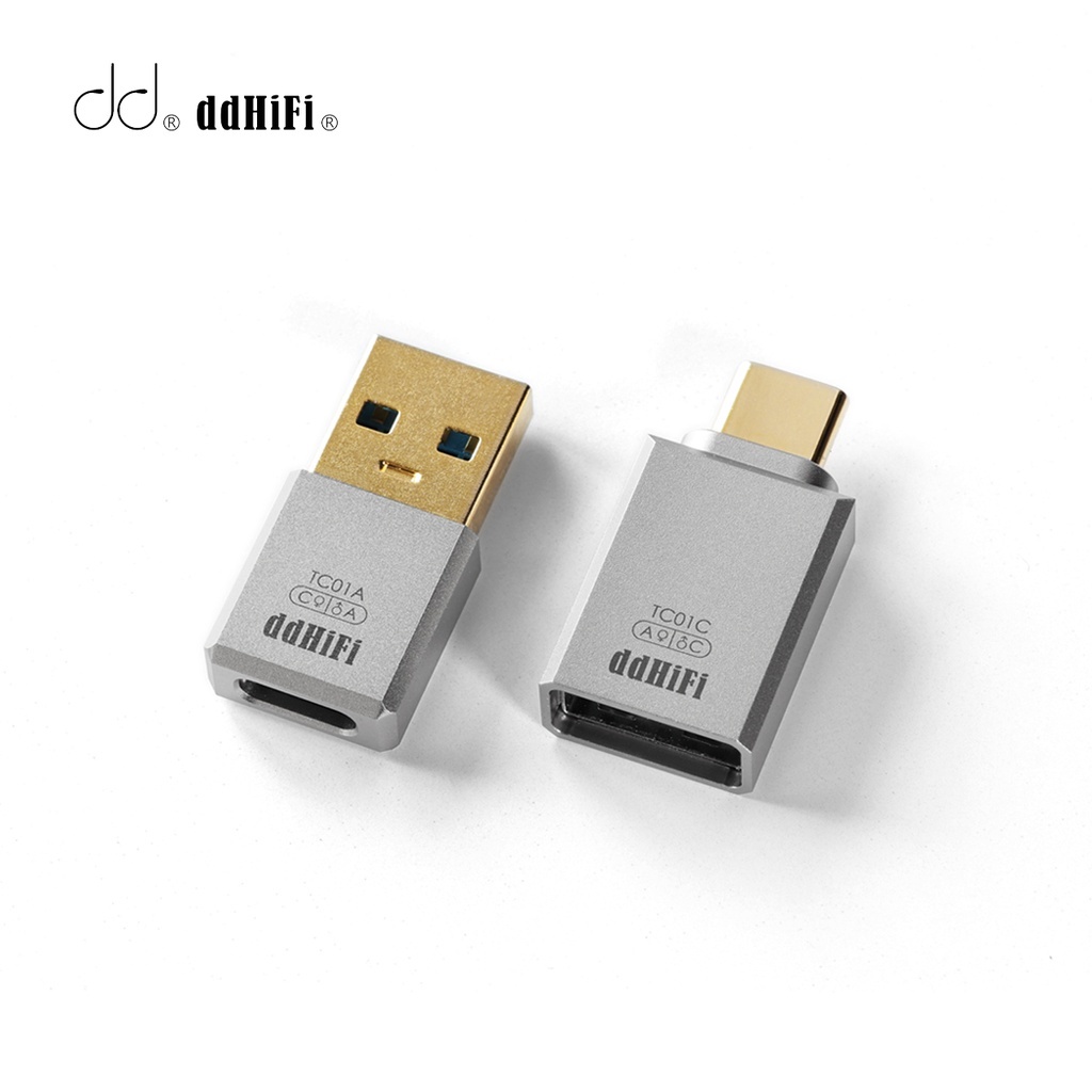 DD Ddhifi TC01A TC01C USB-C เป็น USB-A หัวแปลงข้อมูล สําหรับโทรศัพท์มือถือ แท็บเล็ต PC HIFI อะแดปเตอ