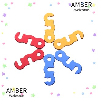 Amber ตะขอบักเกิลเชือกลม 2 4 6 ชิ้น สําหรับตั้งแคมป์กลางแจ้ง