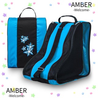 Amber กระเป๋าโรลเลอร์สเก็ต สามชั้น ความจุขนาดใหญ่