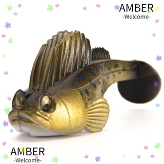 Amber เหยื่อเบสนุ่ม พร้อมตะขอตะกั่ว ซิลิโคนทะเลร้อน เหยื่อปลาซิว