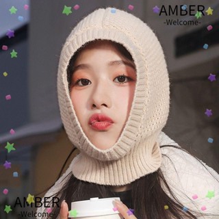 Amber หมวกบีนนี่แฟชั่น มีฮู้ด ลายหัวกะโหลก อเนกประสงค์