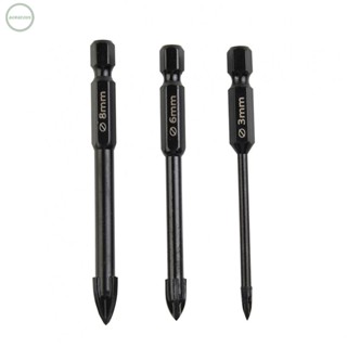 GORGEOUS~Drilling Tool 3pcs Black Cemented Carbide Multifunctional Without Burr