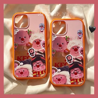 2-in-1 เคสโทรศัพท์มือถืออะคริลิค ขอบนิ่ม กันกระแทก ป้องกันกล้อง ลายตุ๊กตาลูปปี้น่ารัก สีตัดกัน สําหรับ iPhone 14 13 12 11 Pro Max