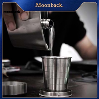 &lt;moonback&gt; แก้วกาแฟ 75 มล. พร้อมพวงกุญแจ พับได้ ทนทาน สําหรับช้อปปิ้ง