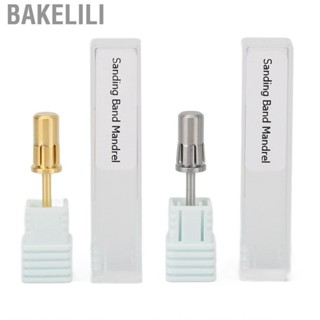 Bakelili 2pcs Nail Drill Mandrel for Sanding Bands Tungsten Steel Manicure Tool Electric Grinding Machine Accessories