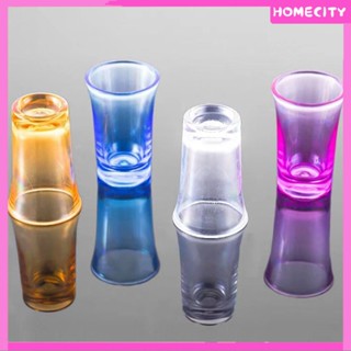 [พร้อม] 0.5oz Mini Shooter Glass Cup ถ้วยพลาสติกแบบใช้แล้วทิ้งในครัวเรือนก้นหนาถ้วยเหล้าถ้วยแก้วค๊อกเทลตัวตรง