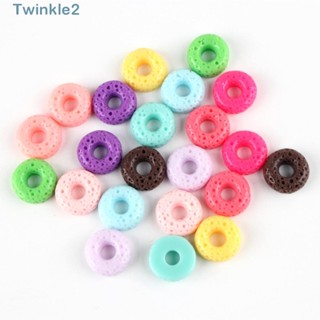 Twinkle สร้อยข้อเท้าเรซิ่น รูปโดนัทน่ารัก 16 มม. 110 ชิ้น