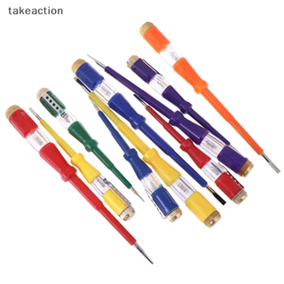 [takeaction] ไขควงทดสอบไฟฟ้า กันน้ํา 220v พร้อมไฟแสดงสถานะ [พร้อมส่ง]