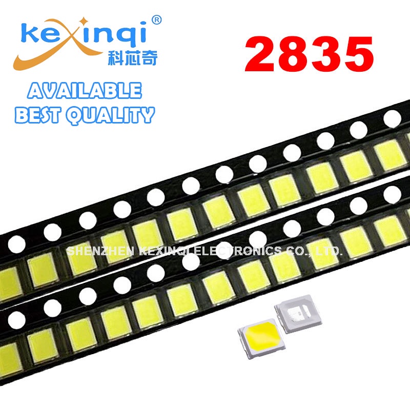 หลอดไฟพลังงานสูง SMD LED 2835 1W 0.5W 0.2W สีขาว 3V 6V 9V 18V 36V 150MA 100MA 30MA 60MA 80MA 6000-65