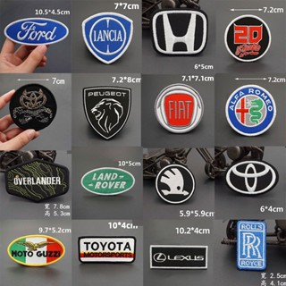 แผ่นแพทช์ผ้า ปักลายโลโก้รถยนต์ Honda สําหรับตกแต่งเสื้อผ้า