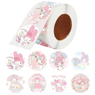 [LC] SANRIO ม้วนเทปสติกเกอร์ ลายการ์ตูนซานริโอ้น่ารัก DIY สําหรับตกแต่ง 500 ชิ้น