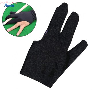 【Anna】Billiards Three Finger Gloves Snooker Pool Spandex Left Right Handed Glove