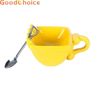 Excavator Bucket Mug ABS Plastic Kitchen Accessories Mug Spoon Cake Cup