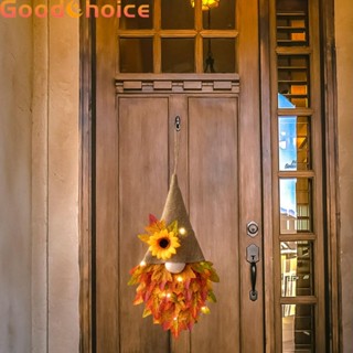 Celebrate Thanksgiving with a Beautiful Sunflower Maple Wreath Lighting Included