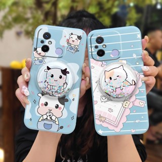 The New ins Phone Case For Redmi 12C/Redmi 11A 4G protective case Glitter cute Anti-fall Skin-friendly feel phone case