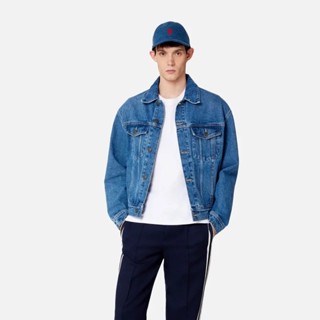 เสื้อแจ็กเก็ตยีน Ami-Classic อเนกประสงค์ สวมใส่ง่าย ไม่จู้จี้จุกจิก สไตล์ unisex Htwe