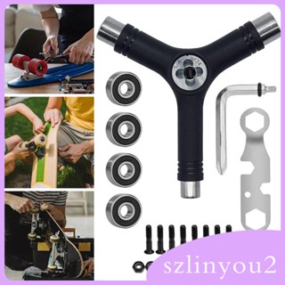 [szlinyou2] ประแจไขควง หัวกุญแจ แบบพกพา อุปกรณ์เสริม สําหรับสเก็ตบอร์ด Quad
