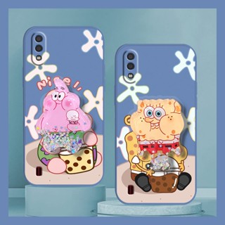 quicksand protective case Phone Case For Samsung Galaxy A01/SM-A015F/G cute phone case Rotatable stand Anti-fall ins Cartoon