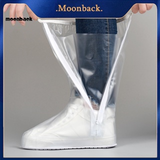 &lt;moonback&gt; ผ้าคลุมรองเท้าบูท กันฝน กันลื่น ปลอดภัย สําหรับขี่รถจักรยานยนต์ กลางแจ้ง