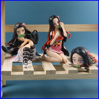 Gp1 ฟิกเกอร์ Demon Slayer Nezuko Action Figure Q Version โมเดลตุ๊กตาเขย่าหัว ของเล่นสําหรับเด็ก ตกแต่งบ้าน ของขวัญ ของสะสม PG1