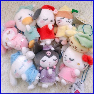 Gp1 พวงกุญแจ จี้ตุ๊กตาอนิเมะ Sanrio Sleep Kuromi Melody PG1