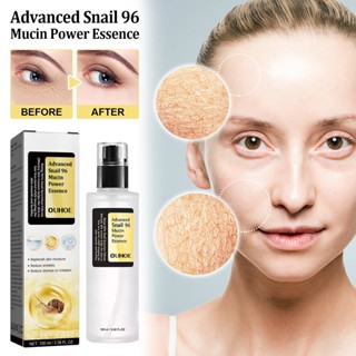 Hot Sale# OUHOE Snail 96 collagen power essence repair skin barrier moisturizing fading black spot 8cc