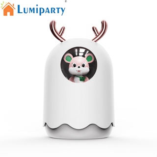 Lumiparty เครื่องทําความชื้นน้ํามันหอมระเหย Usb รูปกวาง พร้อมถังเก็บน้ํา 300 มล. สําหรับบ้าน สํานักงาน