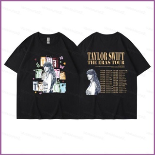 เสื้อยืด ผ้าฝ้าย พิมพ์ลาย Taylor Swift the eras tour fans suport SQ2 2023