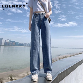 EOENKKY  กางเกงขายาว กางเกงยีสน์ผู้หญิง ทรงหลวม ๆ ตรง Retro Hip Hop Pants 2023 NEW Style  พิเศษ ins Comfortable รุ่นใหม่ A97L84B 36Z230909