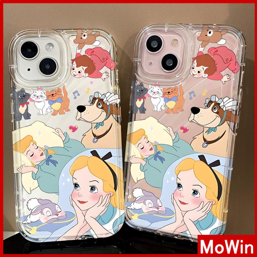 Mowin - เข้ากันได้สำหรับ 15 เคสไอโฟน11 เคส iphone 11ระลอกน้ำ เคสใสกันกระแทกกันกระแทกเจ้าหญิงผมสีเหลืองใช้ได้กับ iPhone 13 Pro max 12 Pro Max XR XS 7Plus 8Plus