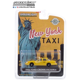 Greenlight มงกุฎวิคตอเรีย NYC Strawi Ford Crown Taxi 1: 64 1994