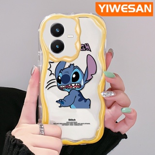 เคสโทรศัพท์มือถือ ซิลิโคนใส กันกระแทก ลายการ์ตูน Stitch น่ารัก สําหรับ VIVO Y22 Y22s