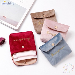 Ssunshine กระเป๋าเครื่องสําอาง กระเป๋าใส่บัตรเครดิต ลิปสติก หูฟัง ผ้าขนหนู น่ารัก ขนาดเล็ก