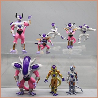 23 8 ชิ้น ดราก้อนบอล Frieza ฟิกเกอร์ เครื่องโกลเด้น Frieza โมเดลตุ๊กตา ของเล่นสําหรับเด็ก ตกแต่งบ้าน ของขวัญ เครื่องประดับ