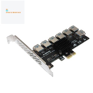 Pcie อะแดปเตอร์การ์ด Pci Express Multiplier Hub สําหรับการ์ดขุด BTC